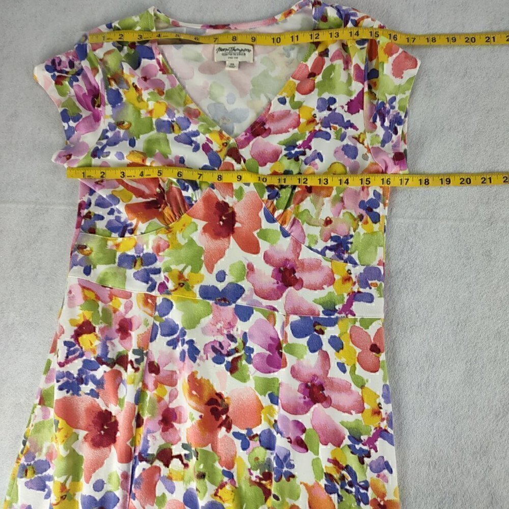Norm Thompson Short Sleeve Floral Dress Size PS - Picture 7 of 11